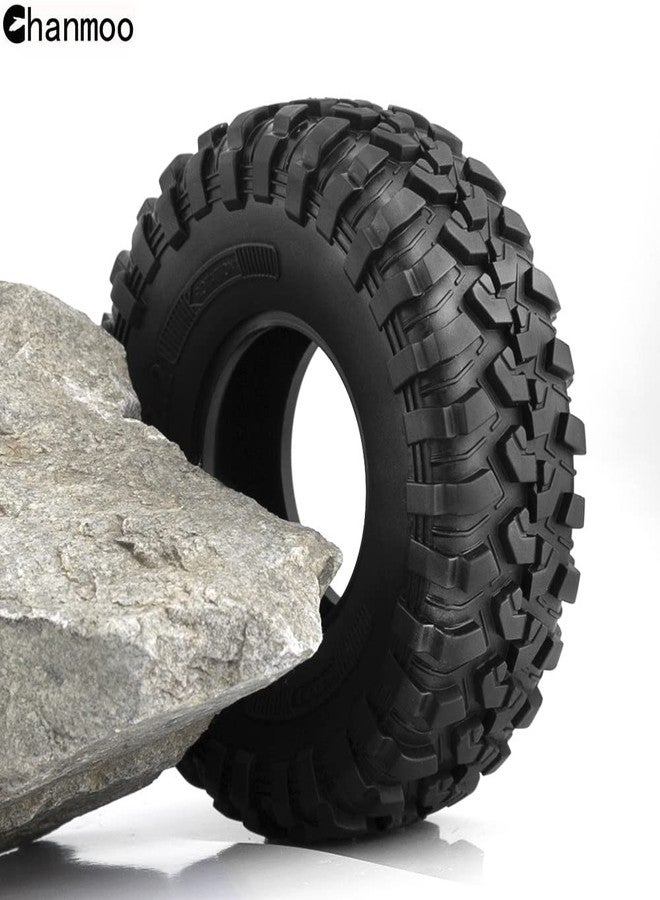 Chanmoo 2.2 RC Crawler Tires With Foam Inserts OD 130mm Rubber Grappler Mud Terrain Tyres For 1/10 Crawler Car SCX10 90047 D90 TF2 AX10 D90 Tamiya CC01 Traxxas TRX4 2.2" Beadlock Wheels Rims 4PCS - Image 5
